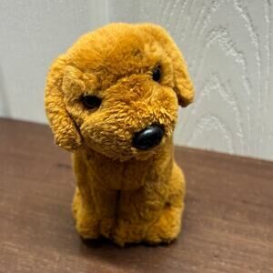 Dog Small Plush Stuffed Animal Golden Retriever Puppy Brown Lab 7"